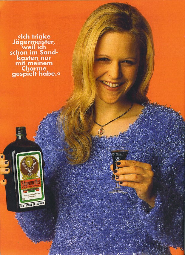 Jägermeister Werbung mit Model Meike Müller